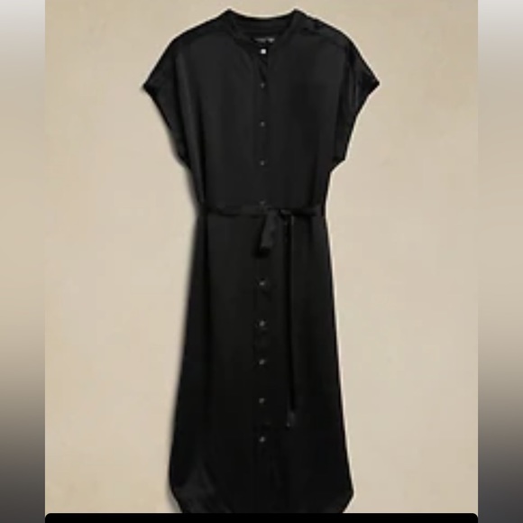 NWOT BANANA REPUBLIC SERENADE SILK SHIRTDRESS Size M - Picture 4 of 5